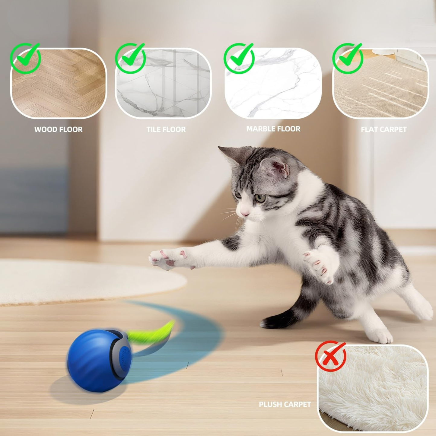ZoomBall™️- Interactive enrichment ball for cats
